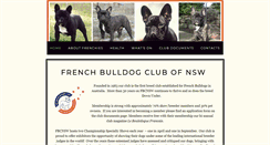 Desktop Screenshot of frenchbulldogclubnsw.asn.au