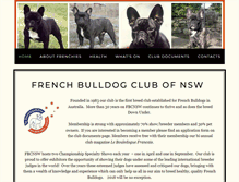 Tablet Screenshot of frenchbulldogclubnsw.asn.au